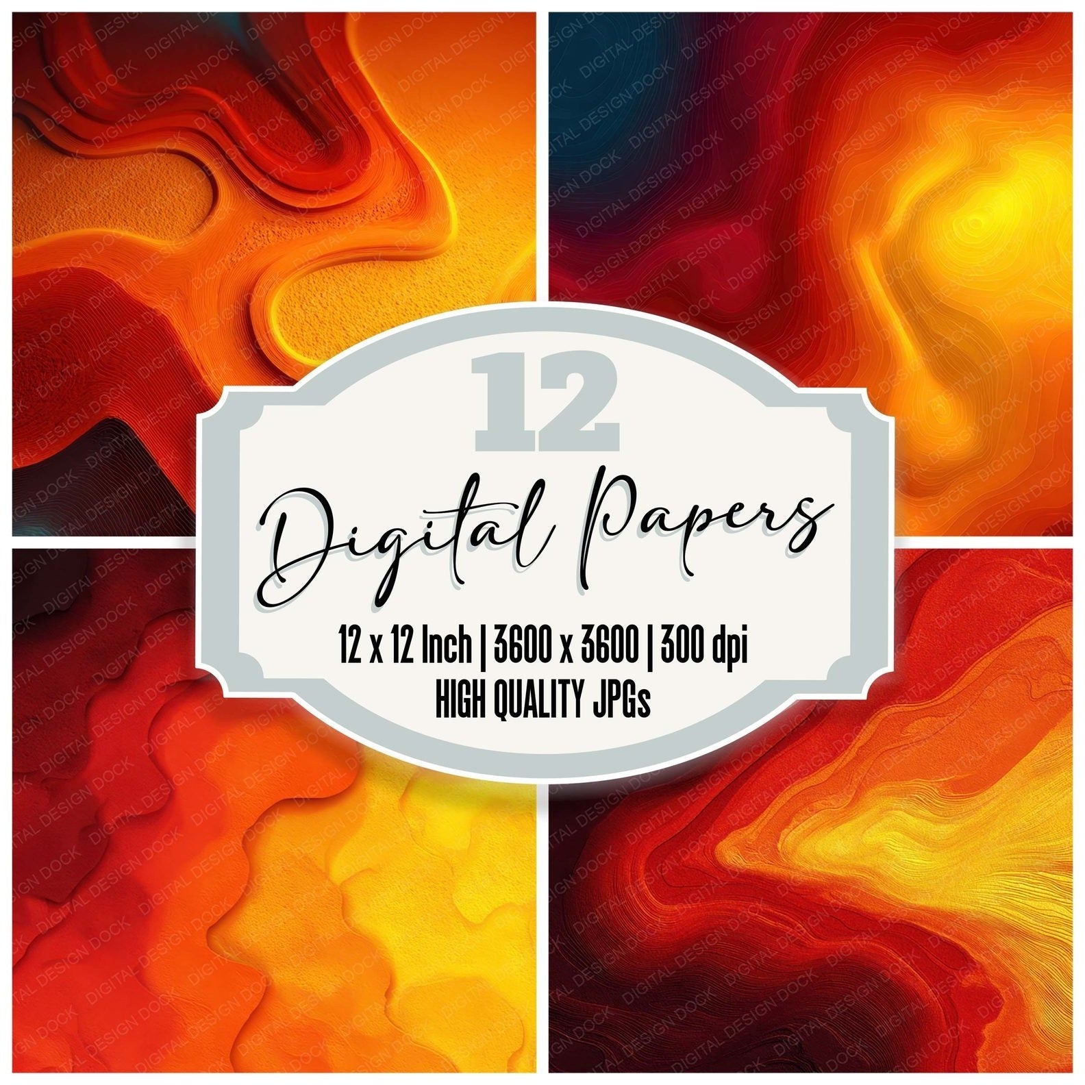 Thermal Field Distortion Digital Paper Pack – The Digital Design Dock