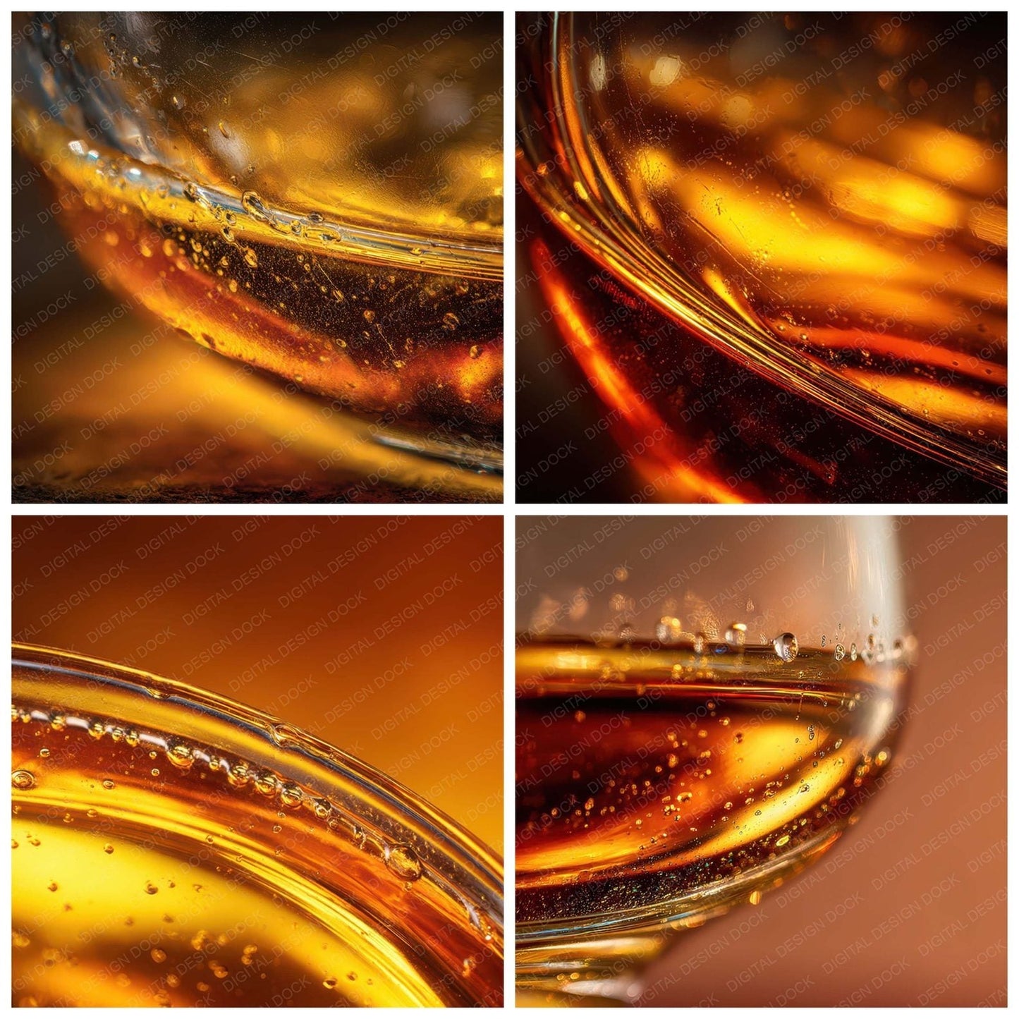 Whiskey Amber Edge Digital Paper Pack (DDD008062)