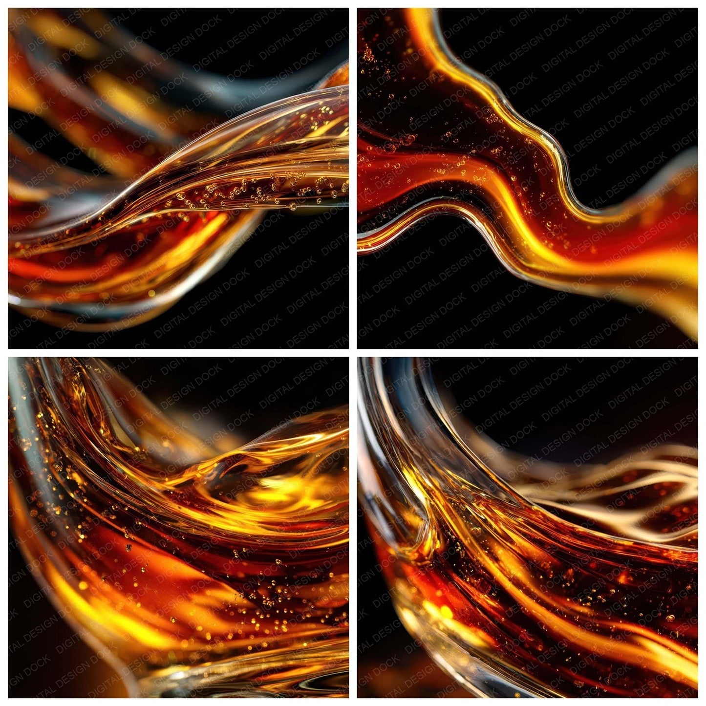 Whiskey Copper Swirl Digital Paper Pack (DDD008064)