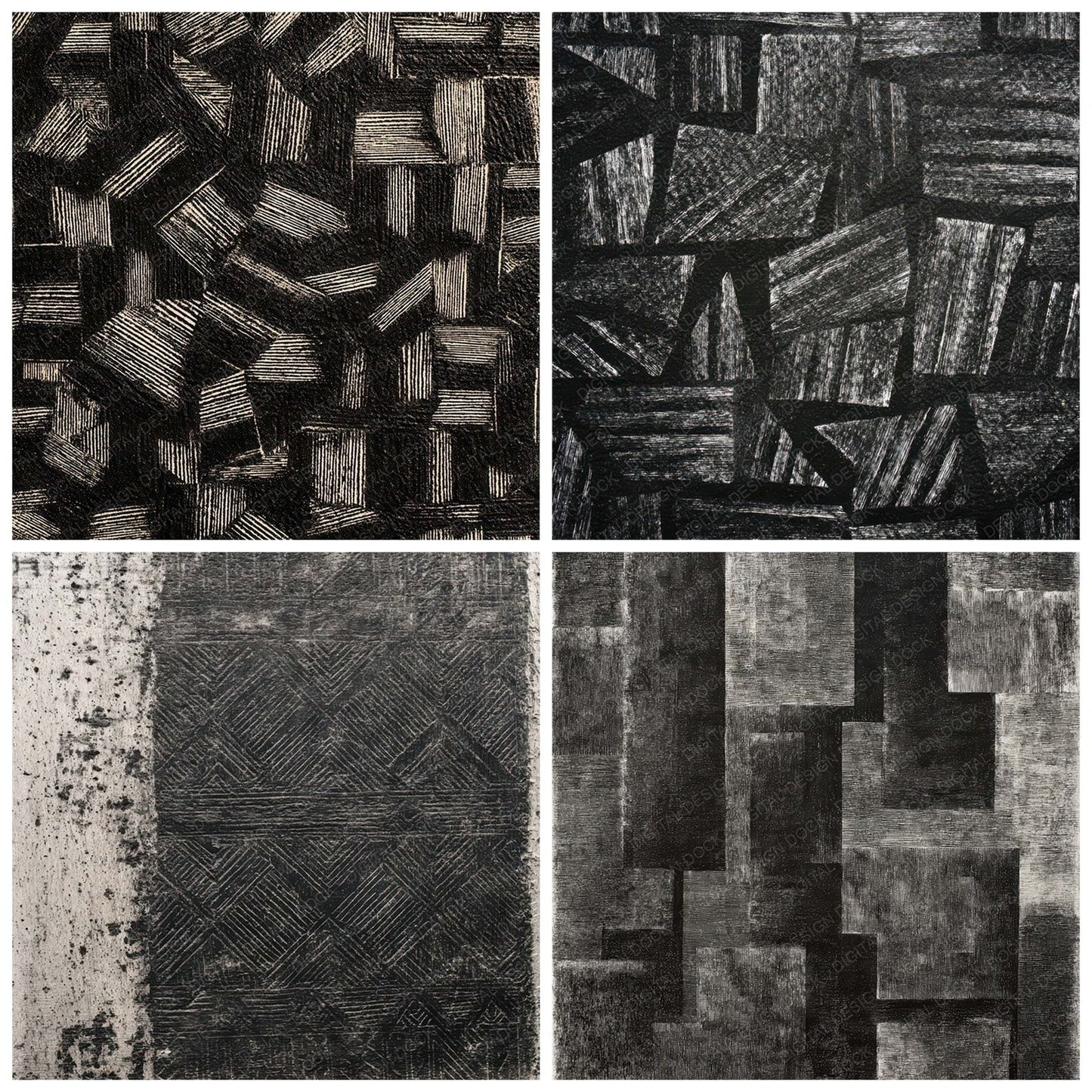 Blackwood Shape Print Digital Paper Pack (DDD008069)