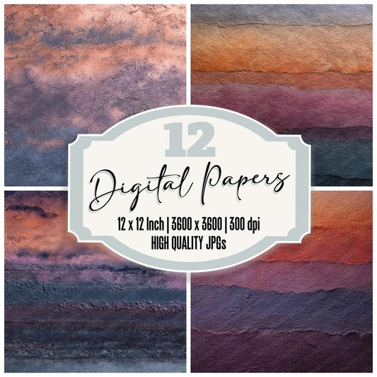 Pigment Cloud Compression Digital Paper Pack (DDD008082)