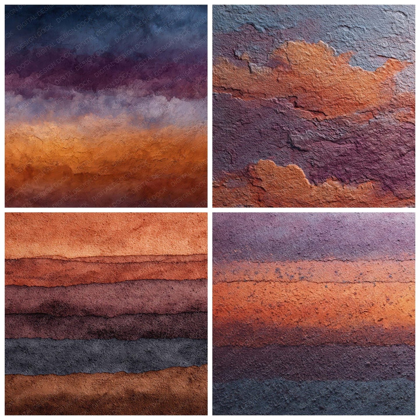 Pigment Cloud Compression Digital Paper Pack (DDD008082)
