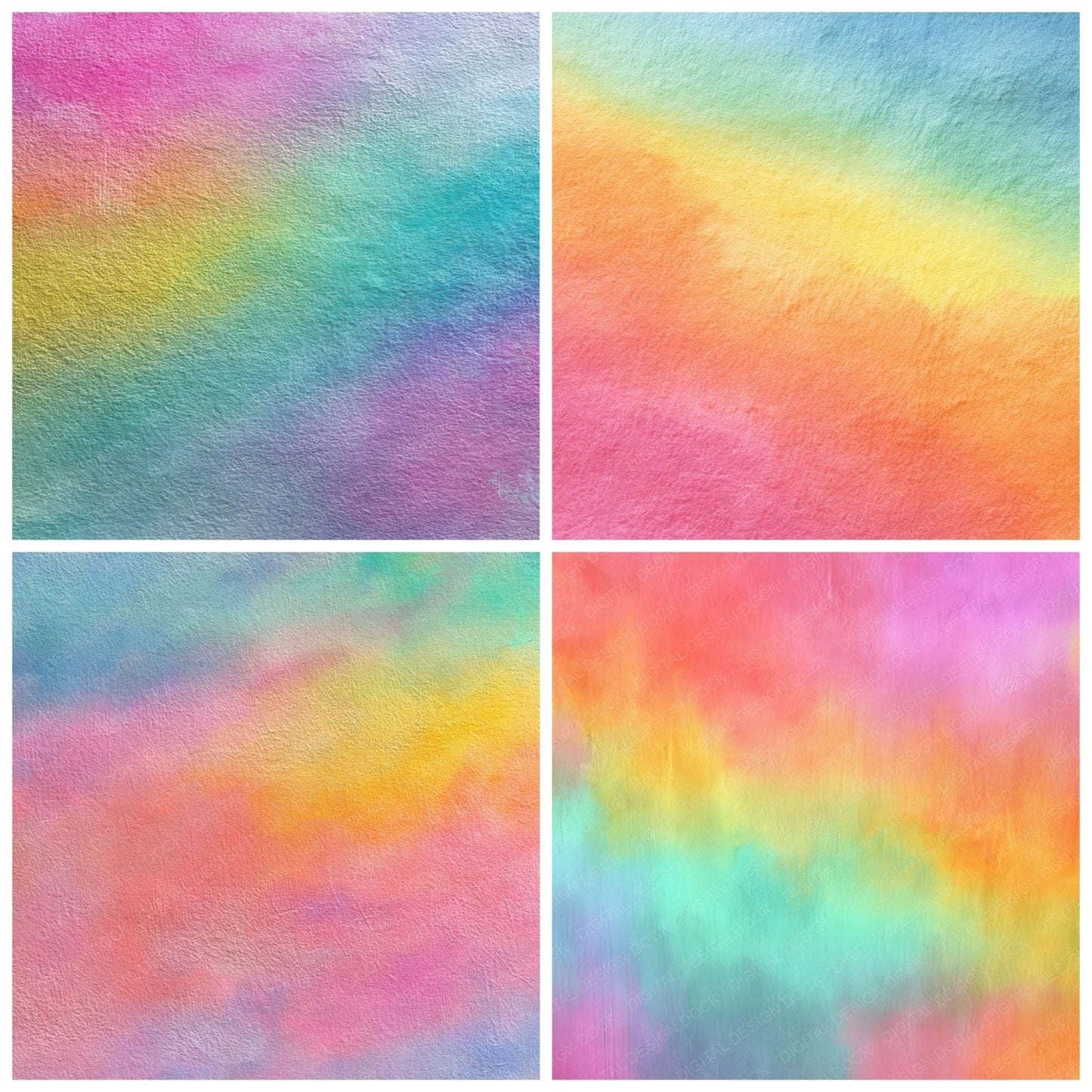 Rainbow Mist Drift Digital Paper Pack (DDD008085)