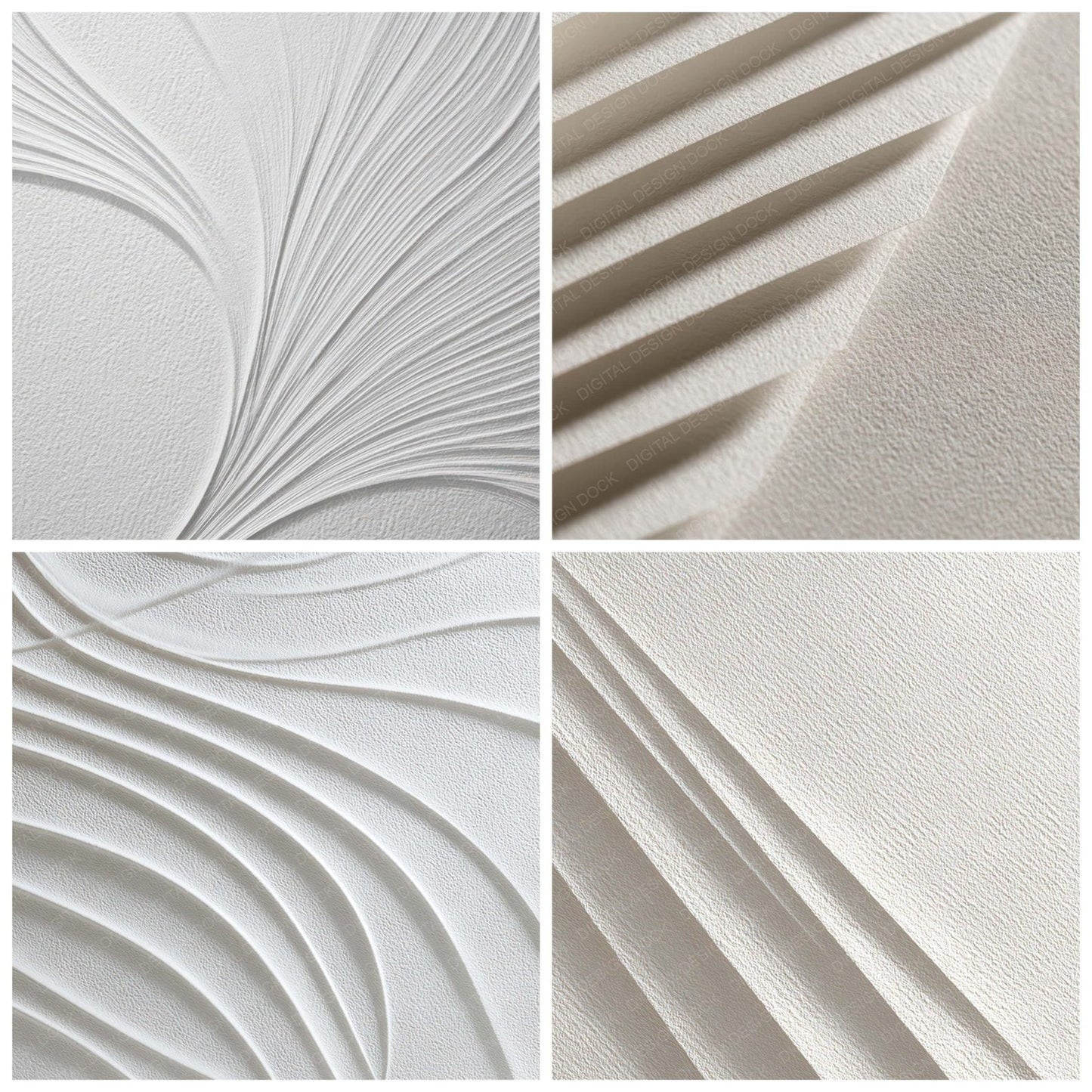 White Relief Surface Digital Paper Pack (DDD008087)