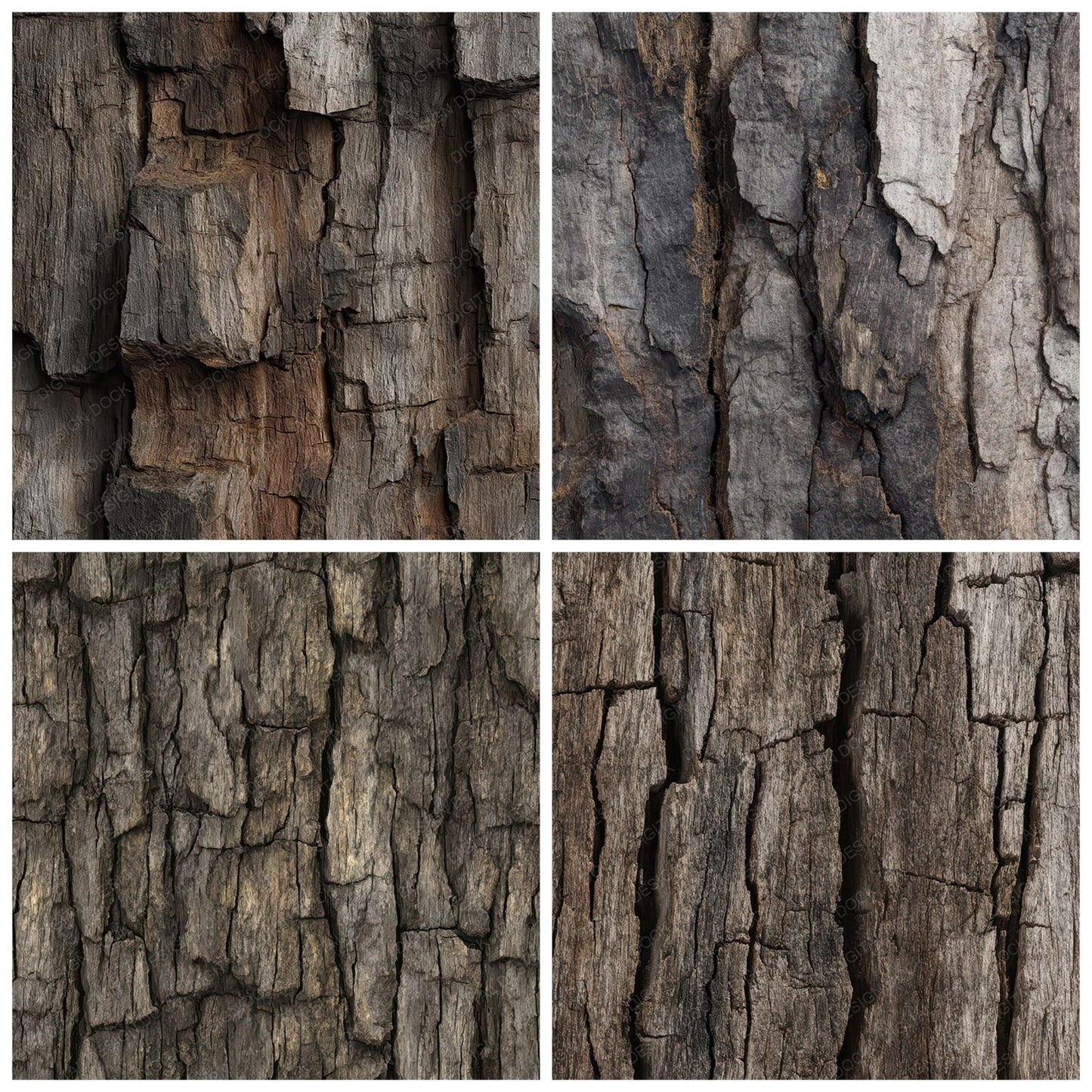 Brown Bark Texture Digital Paper Pack (DDD008093)