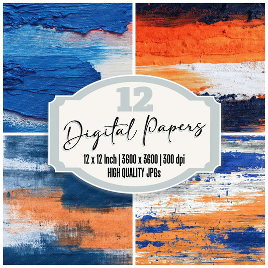 Brushed Pigment Drag Digital Paper Pack (DDD008094)