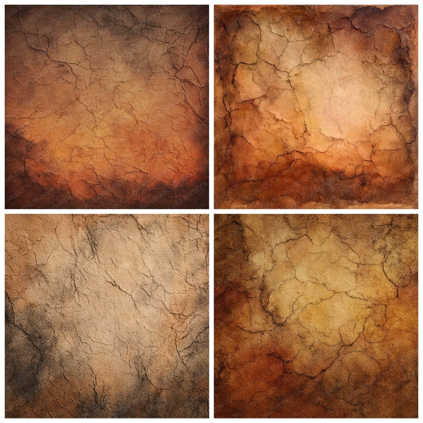 Burnt Paper Spread Digital Paper Pack (DDD008095)