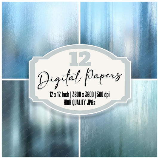 Frosted Glass Veil Digital Paper Pack (DDD008096)