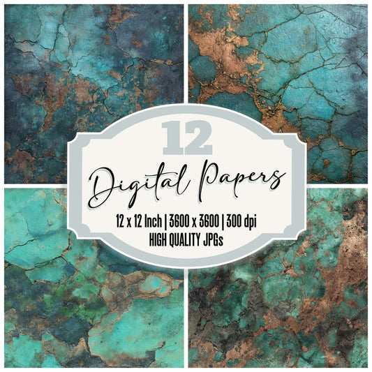 Patina Oxidation Field Digital Paper Pack (DDD008103)