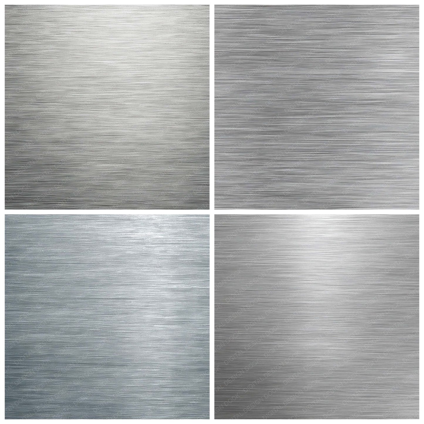 Silver Aluminium Grain Digital Paper Pack (DDD008104)