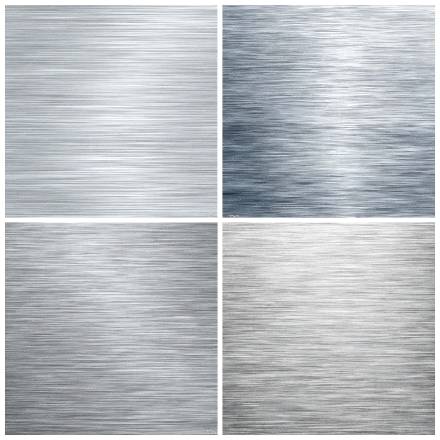 Silver Aluminium Grain Digital Paper Pack (DDD008104)