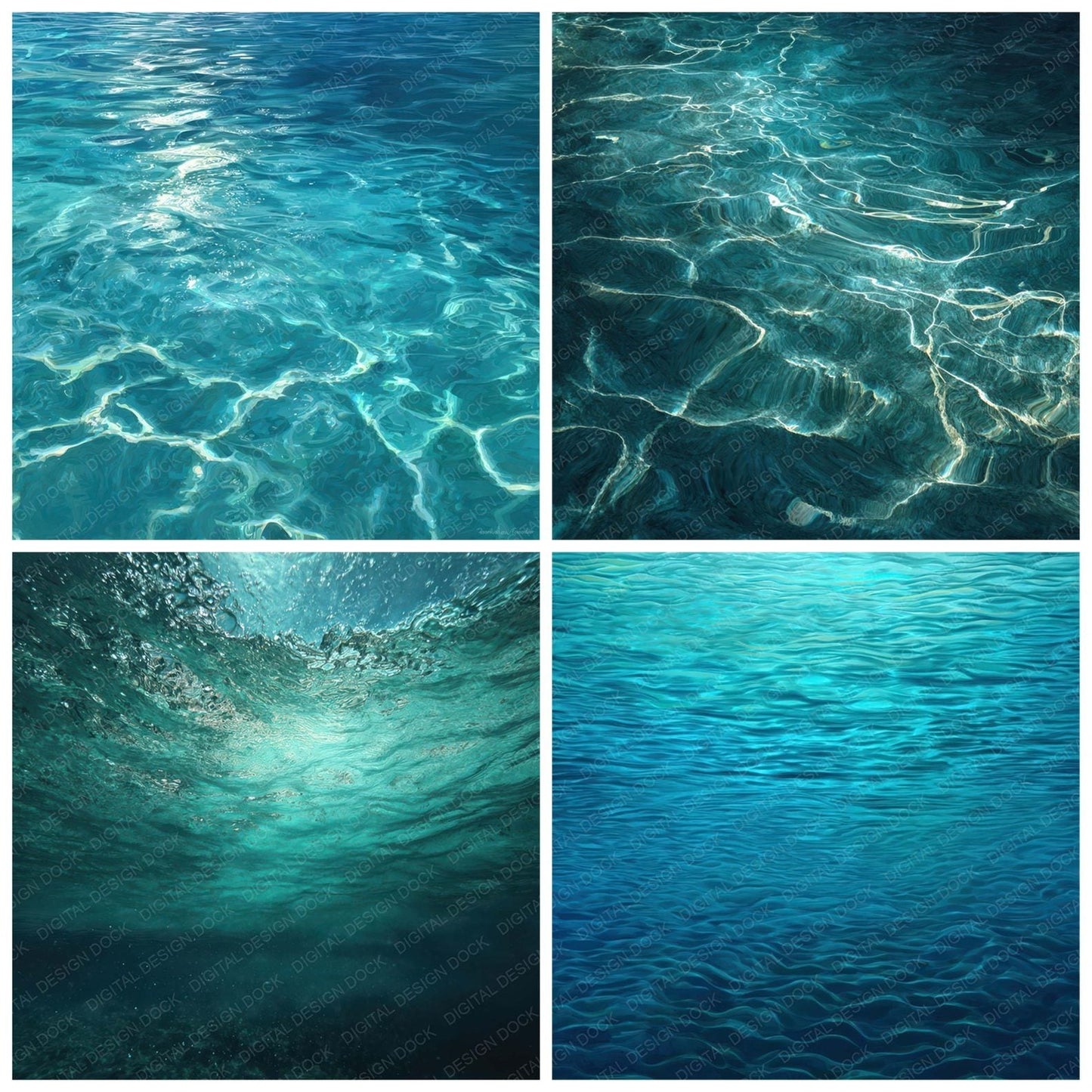 Underwater Light Caustics Digital Paper Pack (DDD008106)