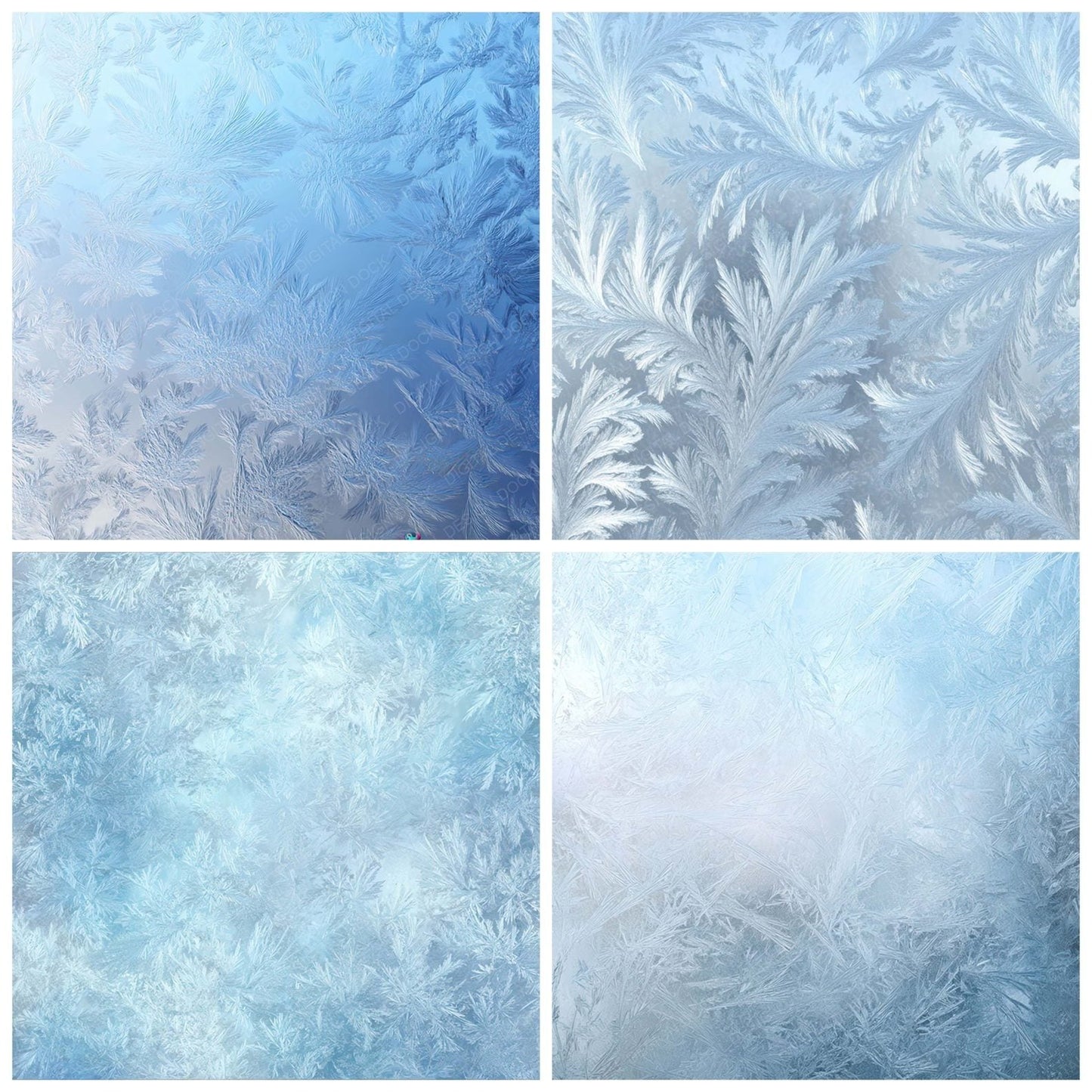 Blue Frost Glass Digital Paper Pack (DDD008113)