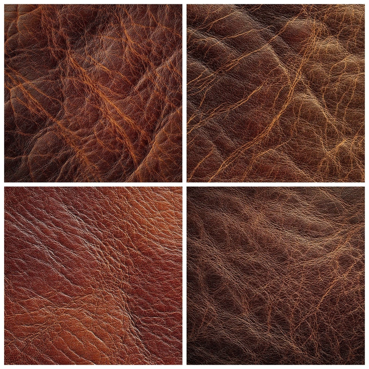 Brown Leather Grain Digital Paper Pack (DDD008117)
