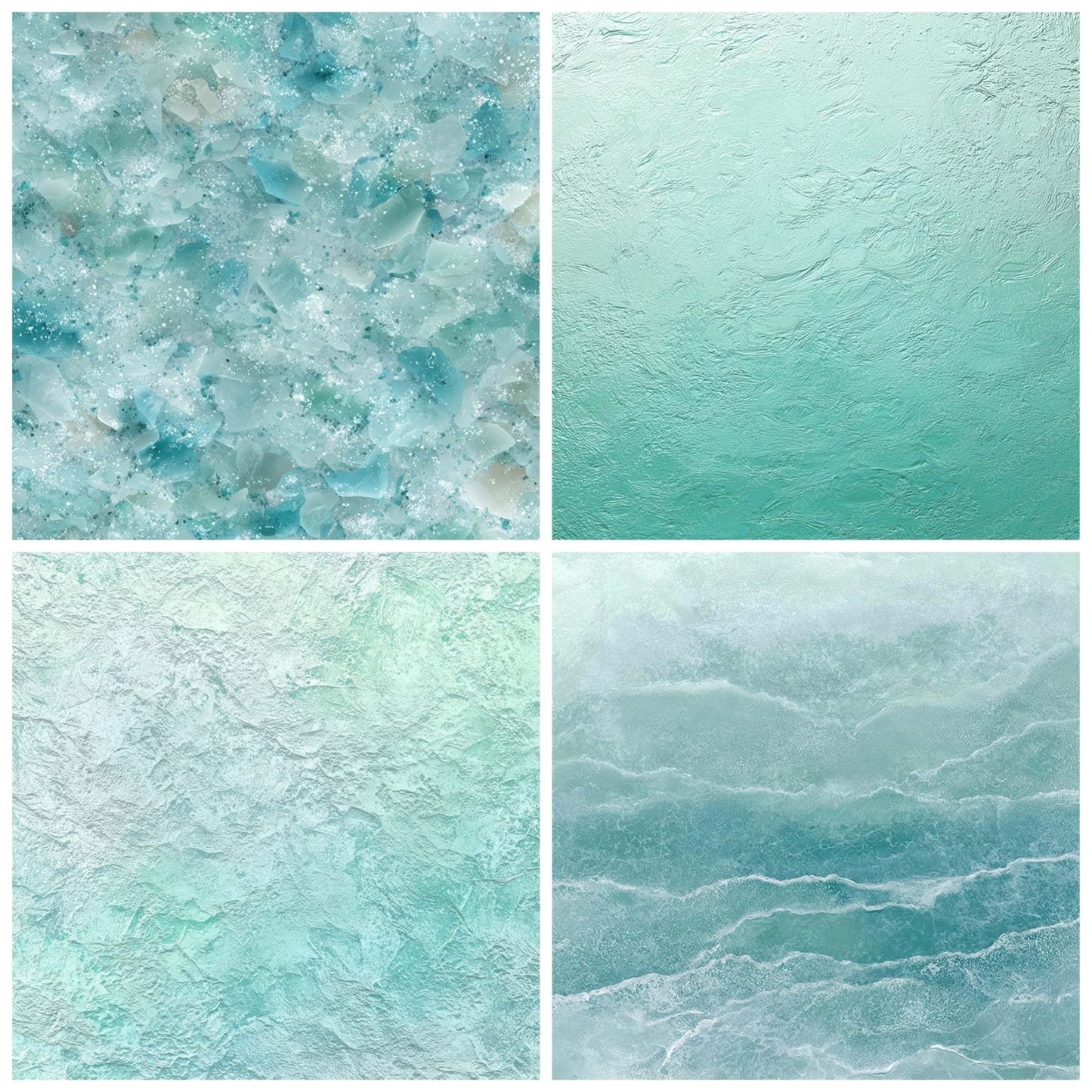 Aqua Sea Glass Digital Paper Pack (DDD008128)