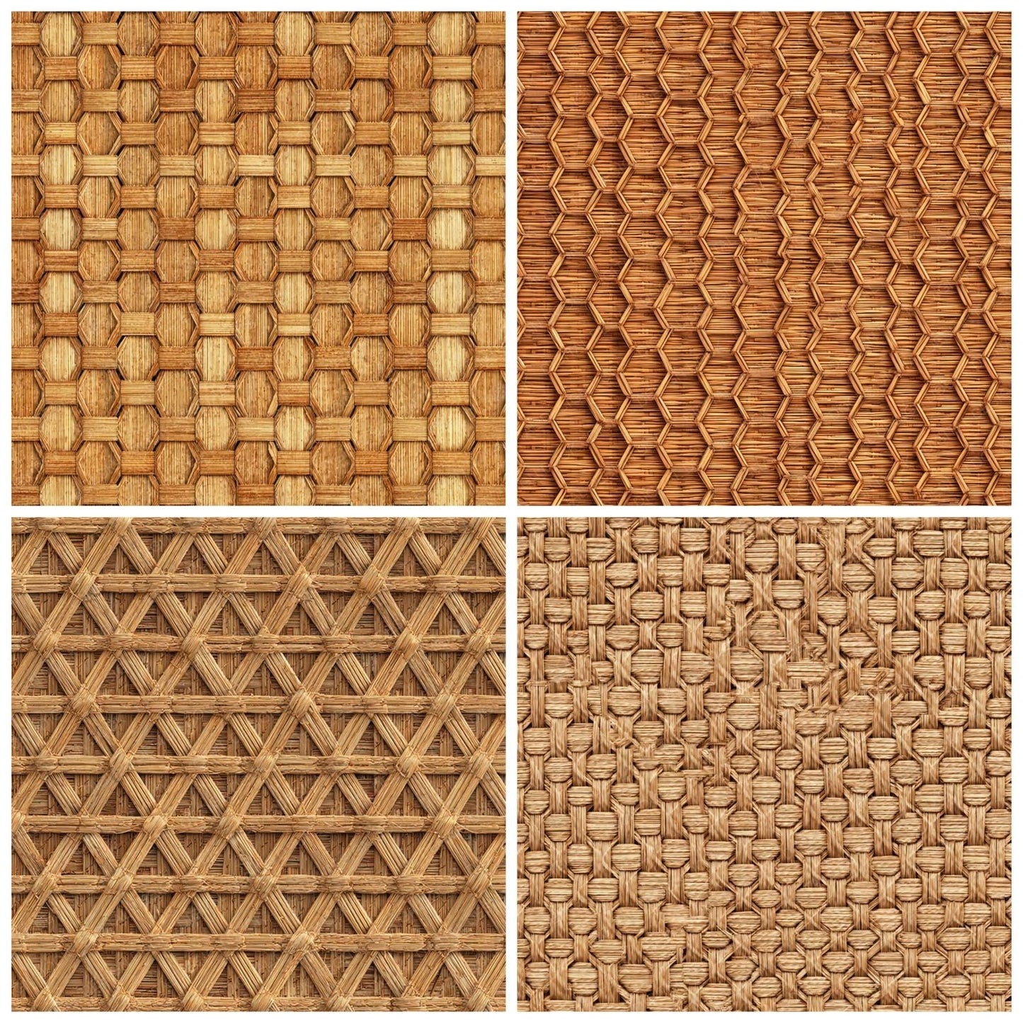 Honey Rattan Weave Digital Paper Pack (DDD008138)