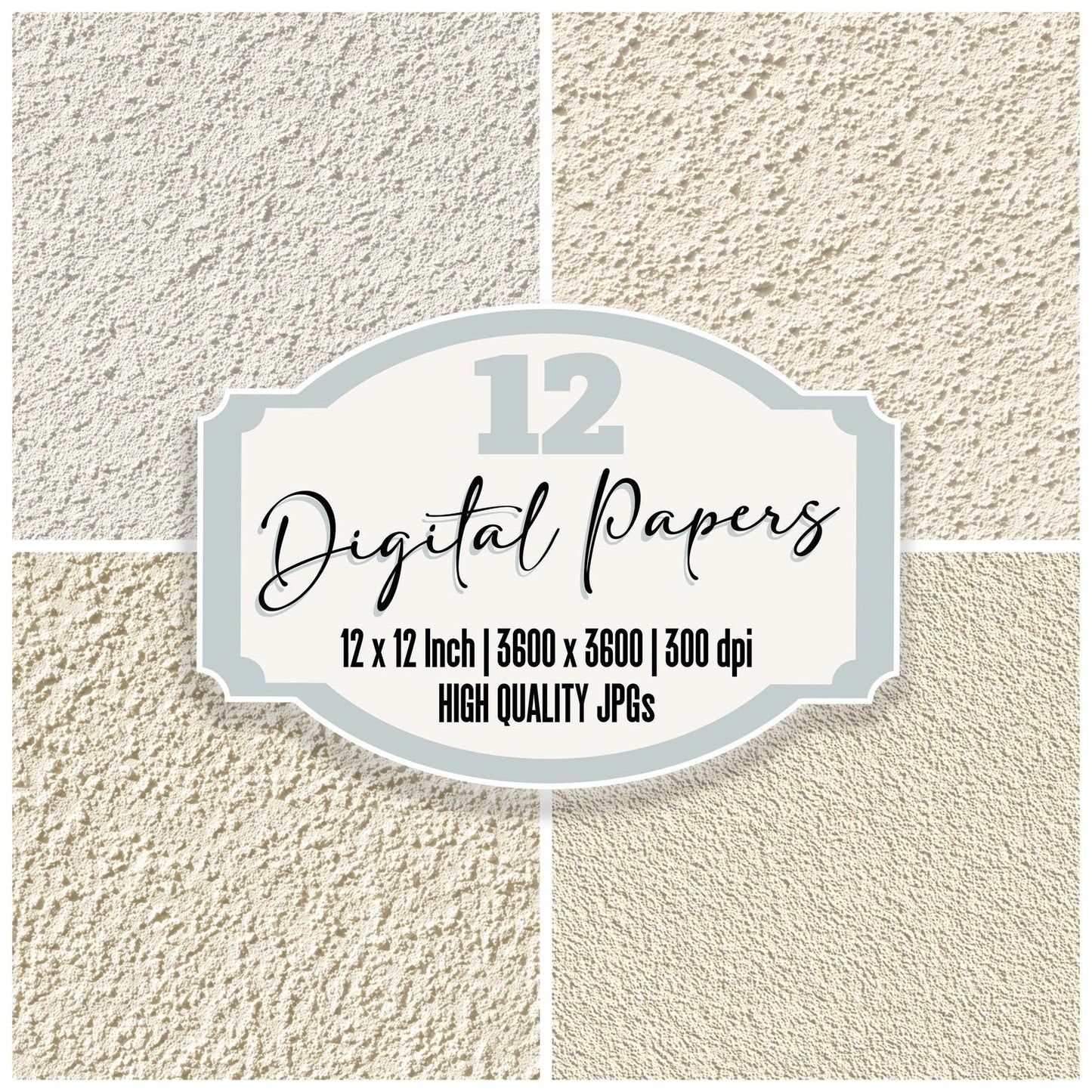 White Popcorn Ceiling Digital Paper Pack (DDD008145)