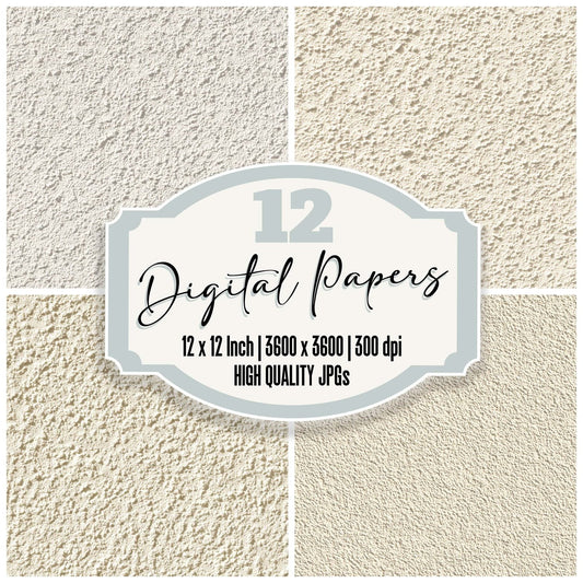 White Popcorn Ceiling Digital Paper Pack (DDD008145)