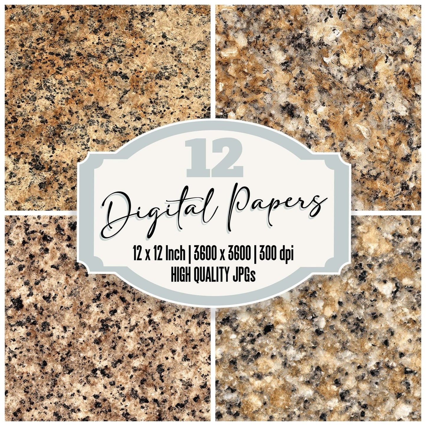 Beige Granite Slab Digital Paper Pack (DDD008148)
