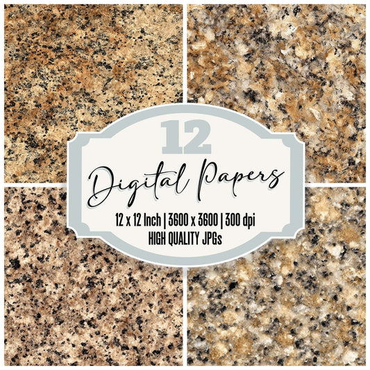 Beige Granite Slab Digital Paper Pack (DDD008148)