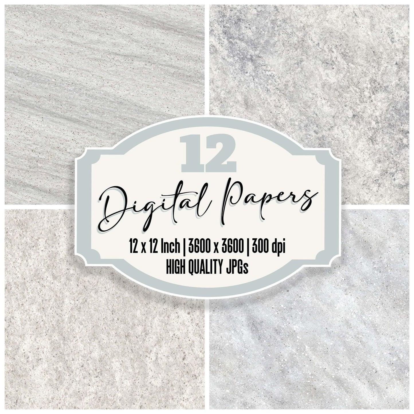 Grey Laminate Counter Digital Paper Pack (DDD008159)