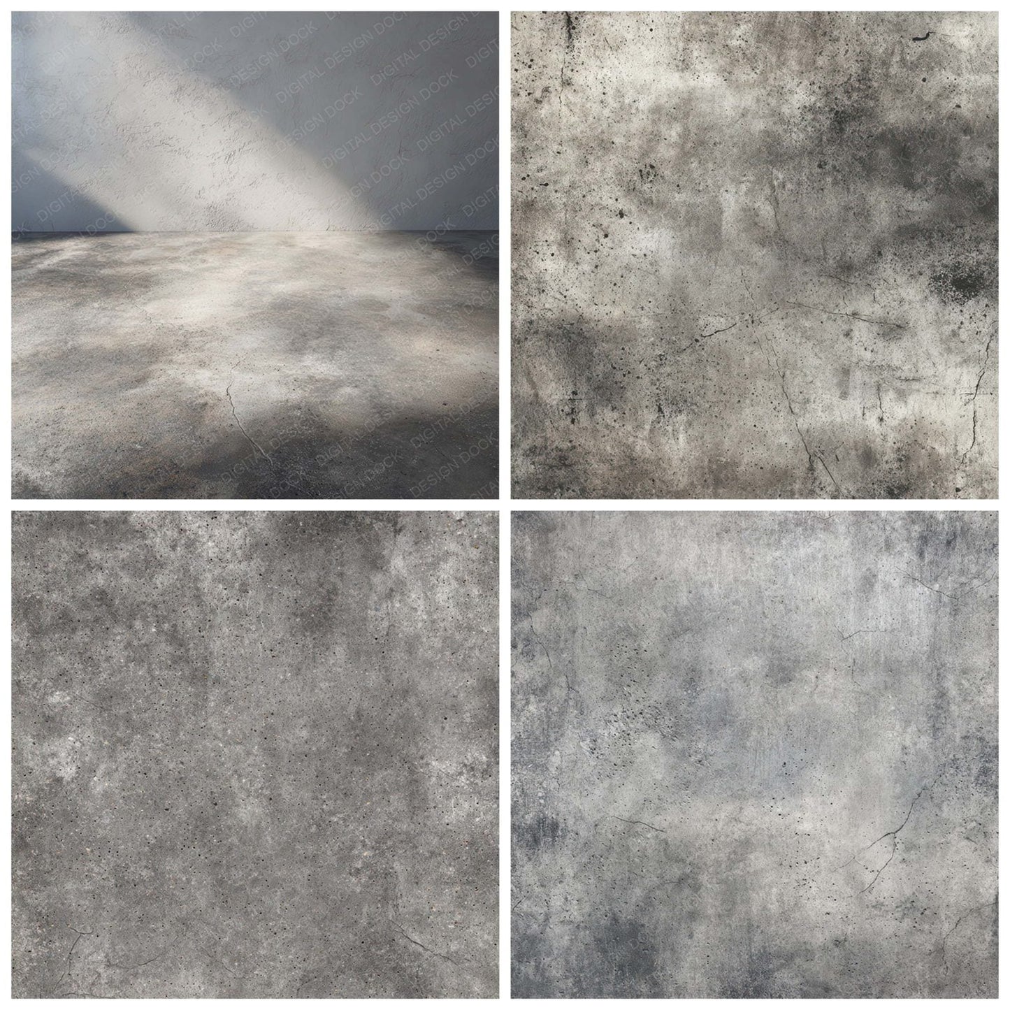Grey Polished Concrete Digital Paper Pack (DDD008160)