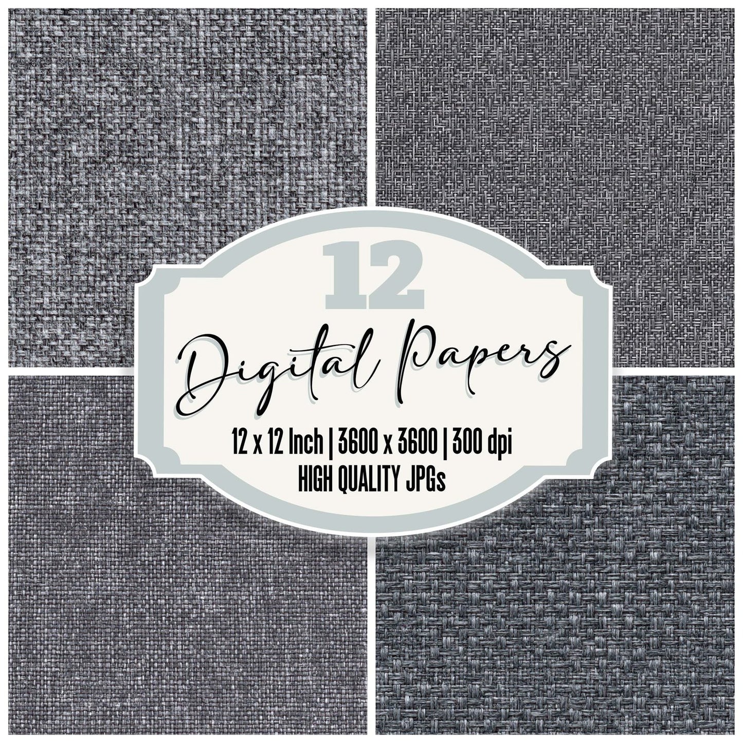 Grey Seat Upholstery Digital Paper Pack (DDD008161)