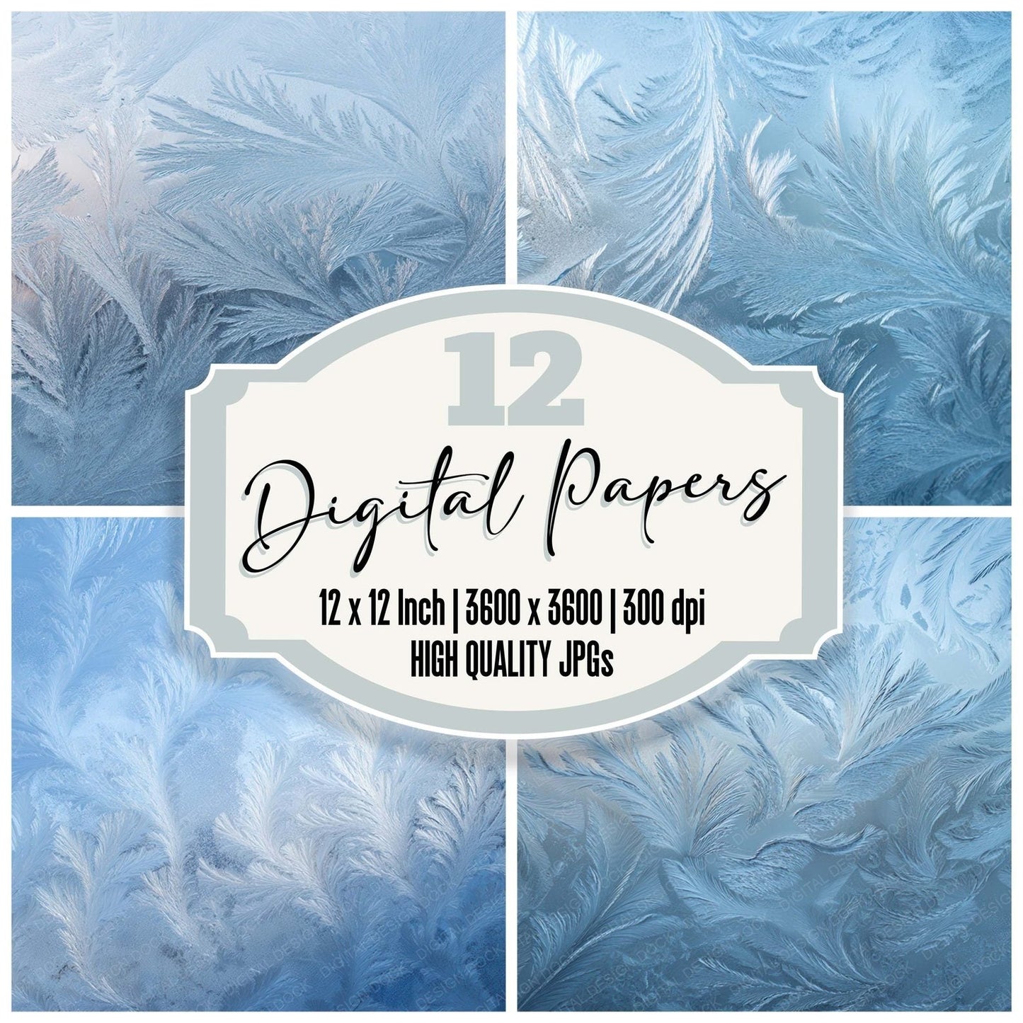 Icy Windscreen Frost Digital Paper Pack (DDD008162)