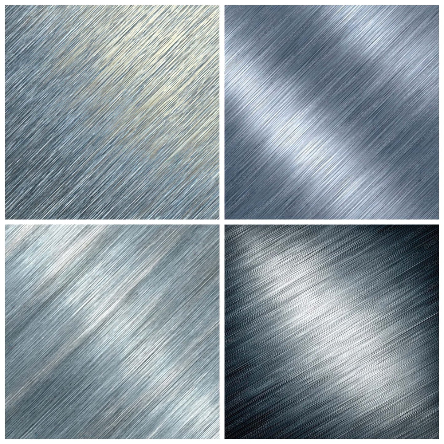 Silver Titanium Grain Digital Paper Pack (DDD008163)