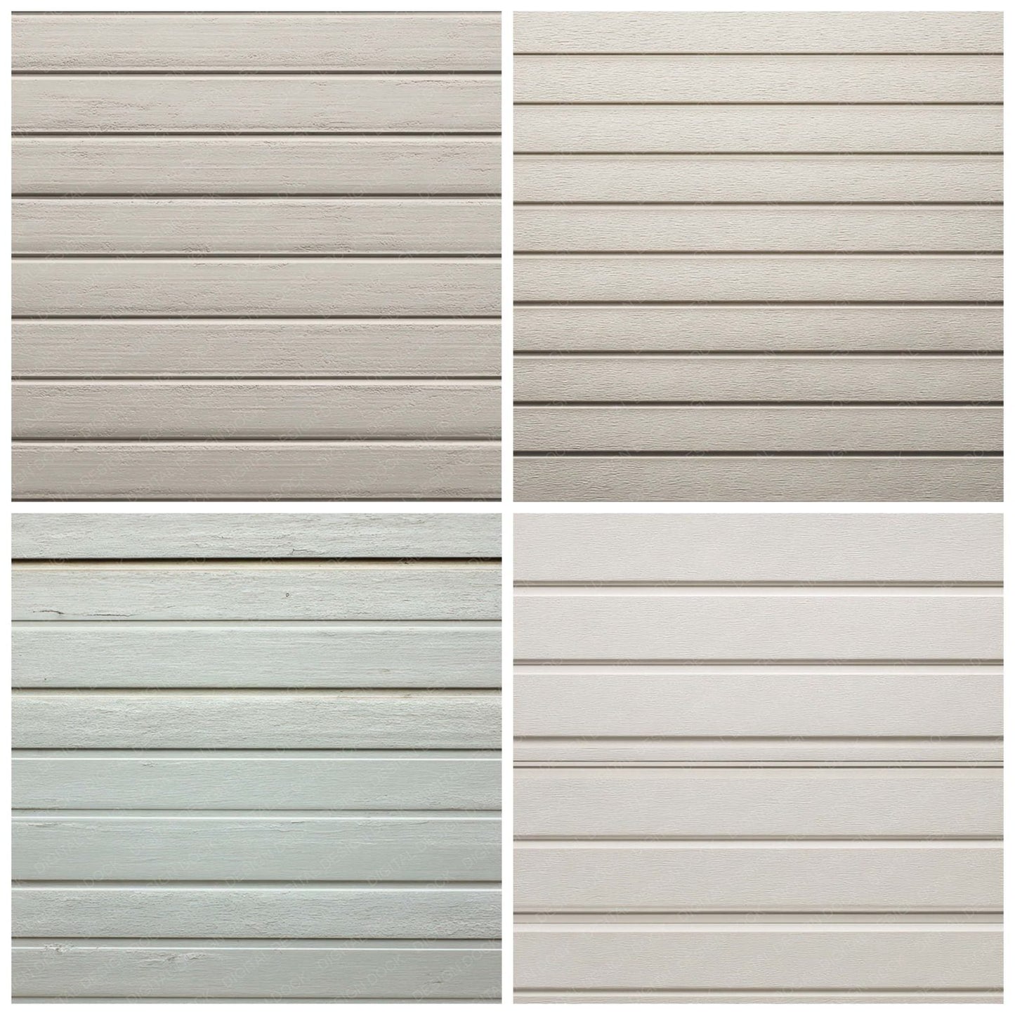 White Garage Door Digital Paper Pack (DDD008165)