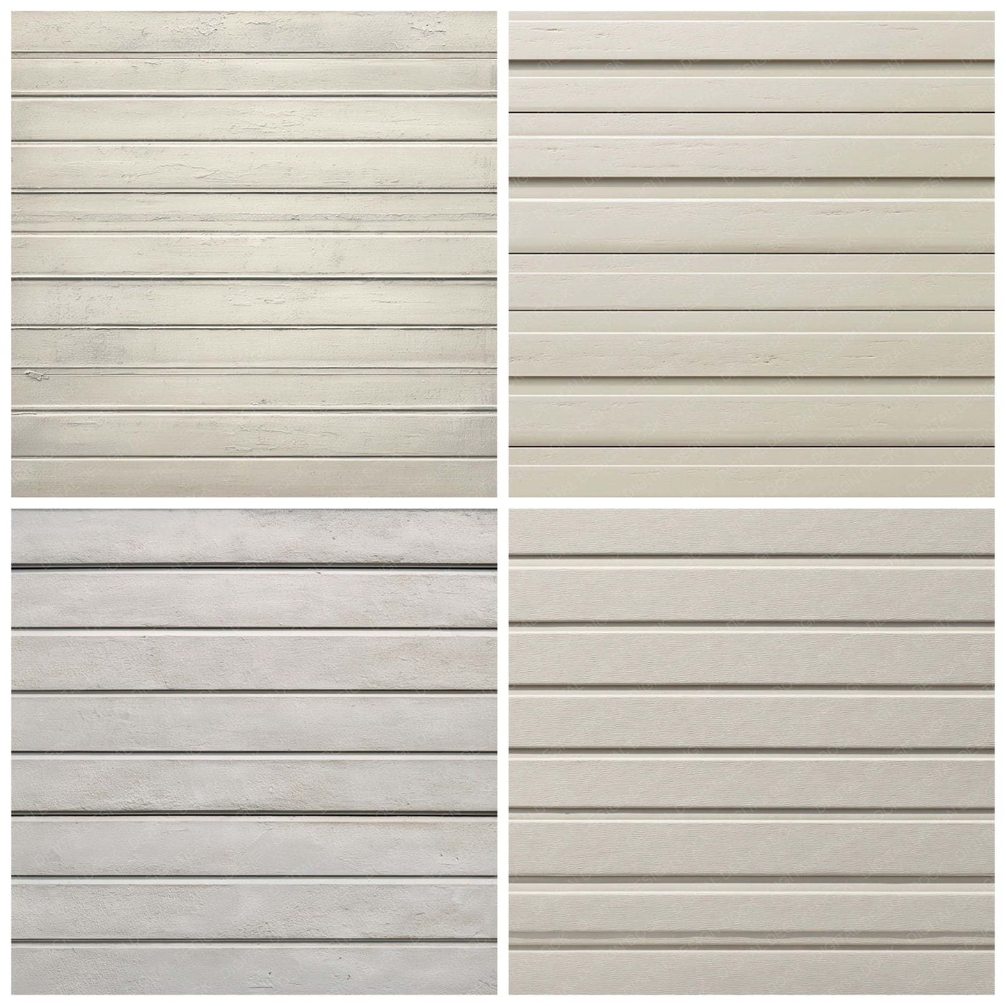 White Garage Door Digital Paper Pack (DDD008165)