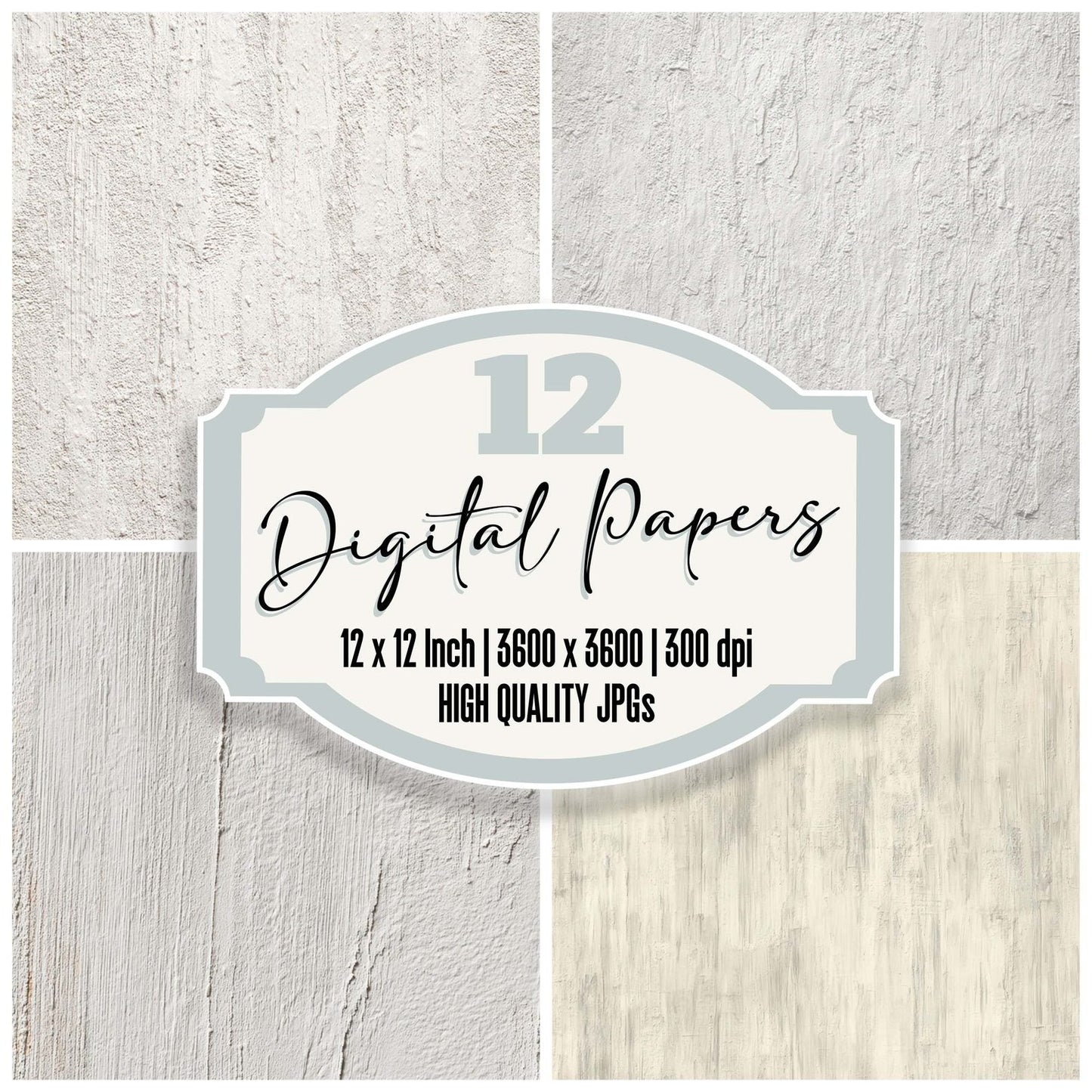 White Painted MDF Digital Paper Pack (DDD008166)