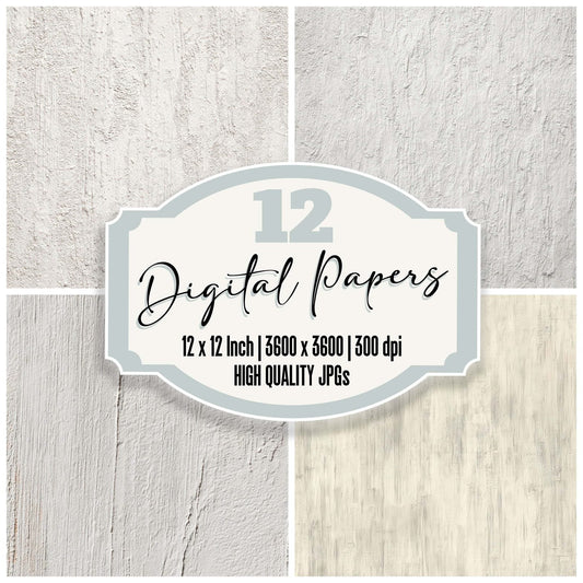 White Painted MDF Digital Paper Pack (DDD008166)