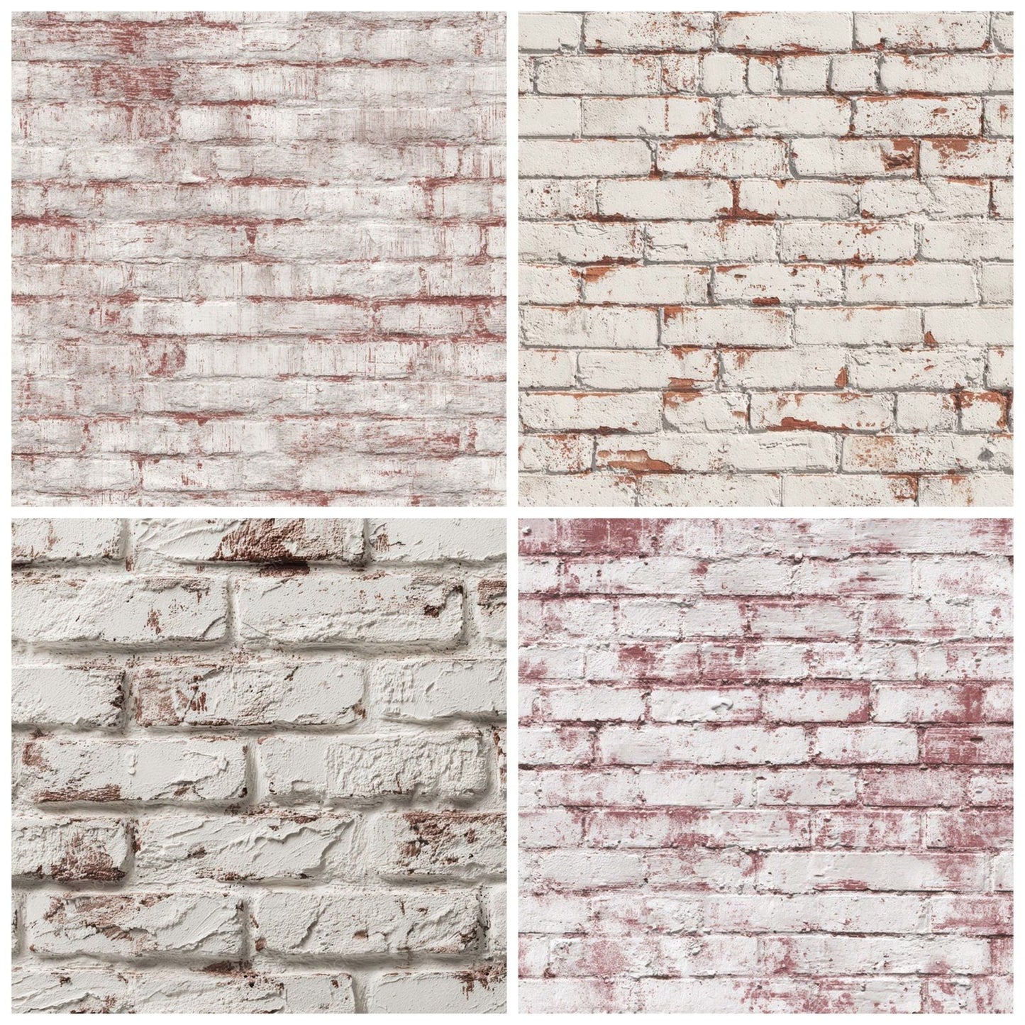 Whitewashed Brick Wall Digital Paper Pack (DDD008167)