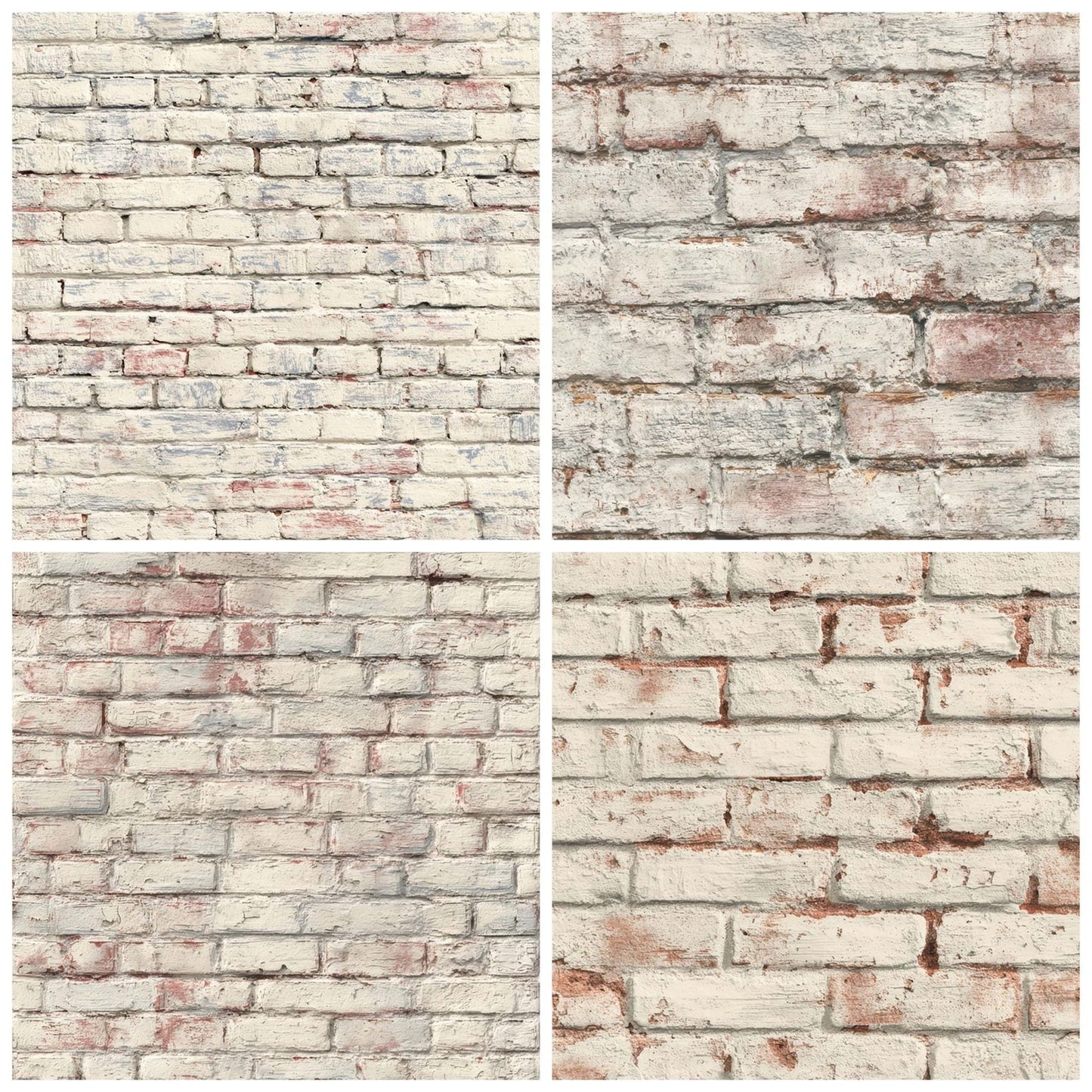 Whitewashed Brick Wall Digital Paper Pack (DDD008167)
