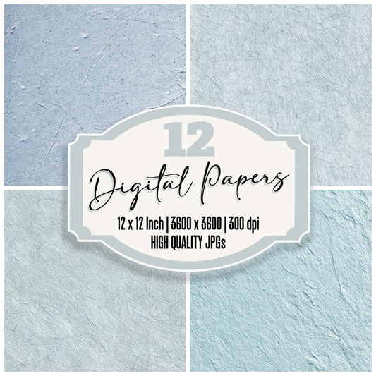 Blue Exercise Book Cover Digital Paper Pack (DDD008170)
