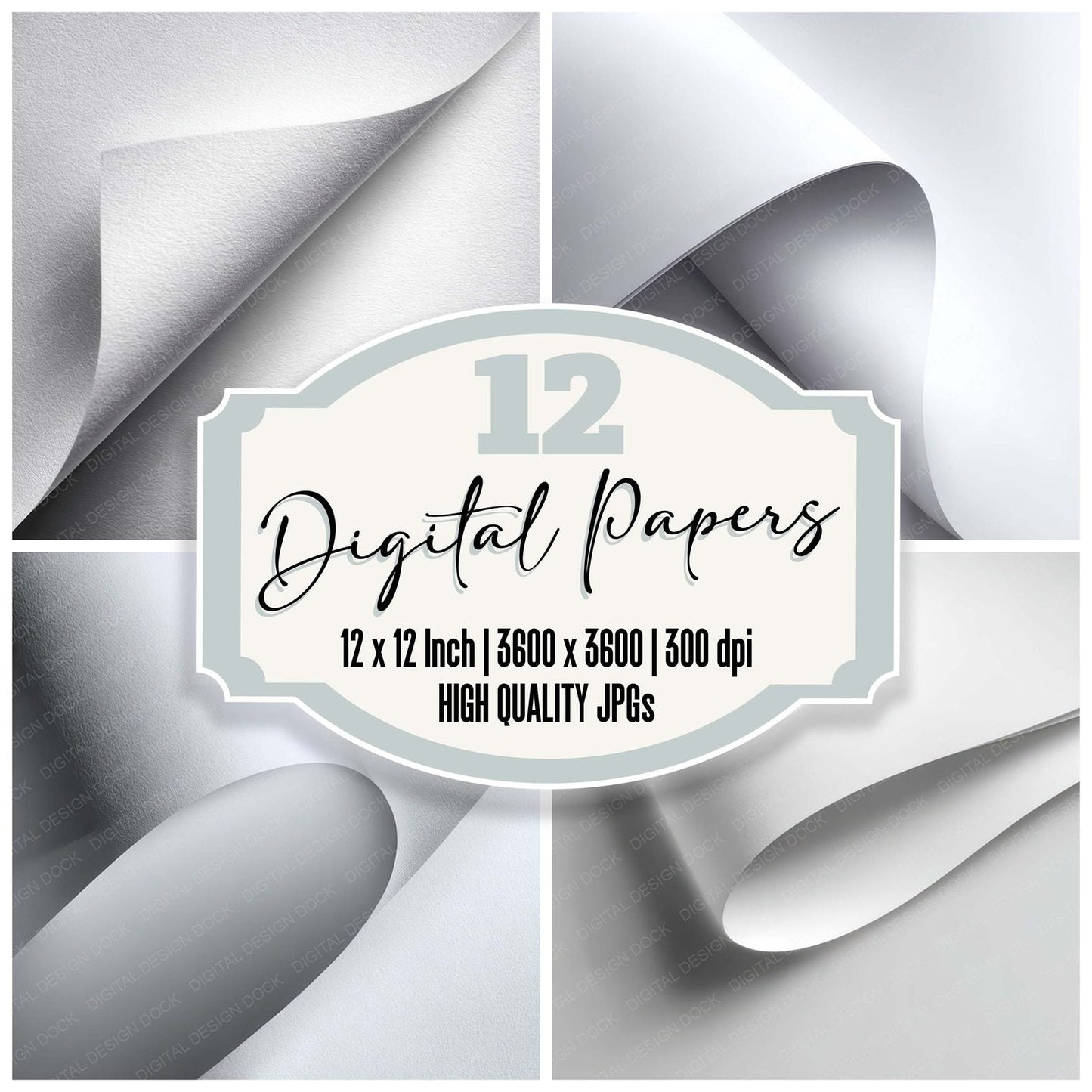 Glossy Magazine Paper Digital Paper Pack (DDD008174)