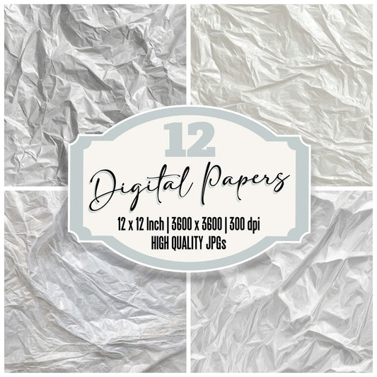 Plastic Bag Wrinkles Digital Paper Pack (DDD008179)