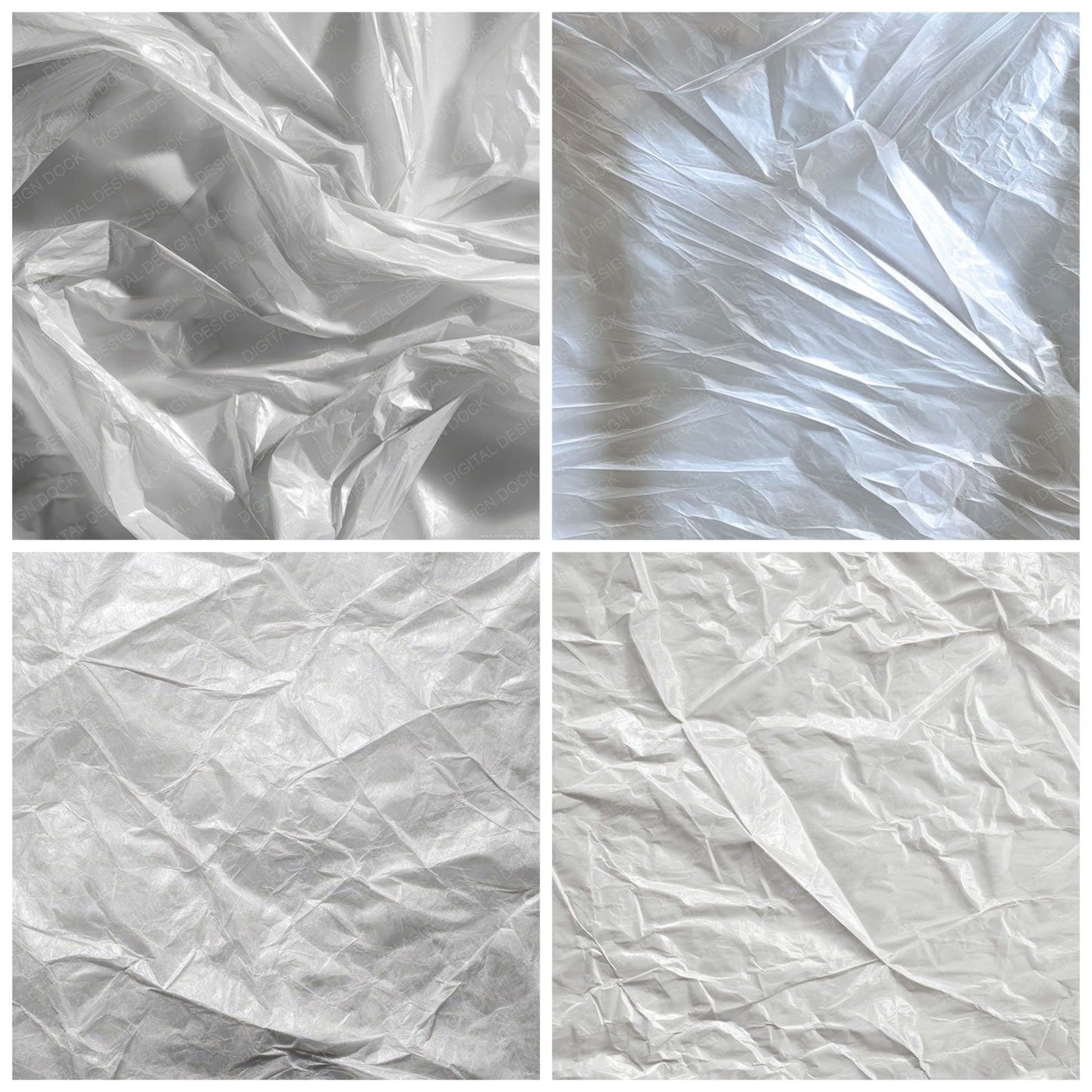 Plastic Bag Wrinkles Digital Paper Pack (DDD008179)