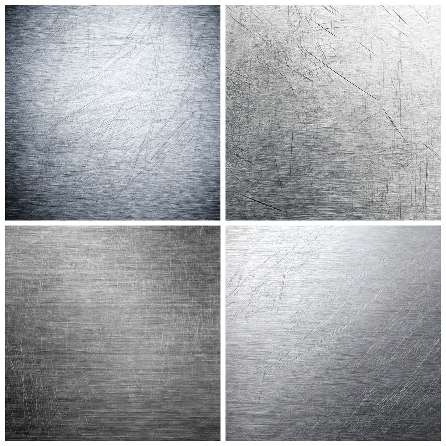 Silver Laptop Scratches Digital Paper Pack (DDD008182)