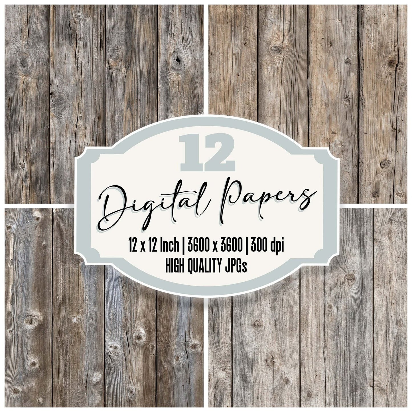 Weathered Fence Wood Digital Paper Pack (DDD008184)