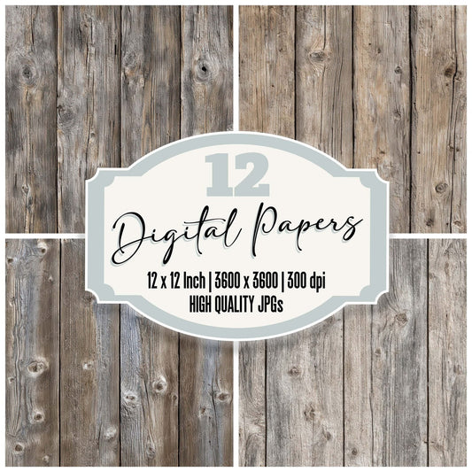 Weathered Fence Wood Digital Paper Pack (DDD008184)