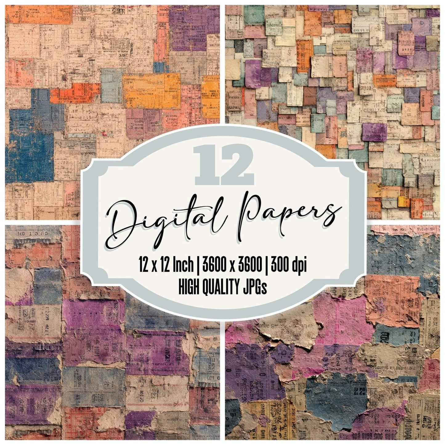 Concert Ticket Layers Digital Paper Pack (DDD008191)