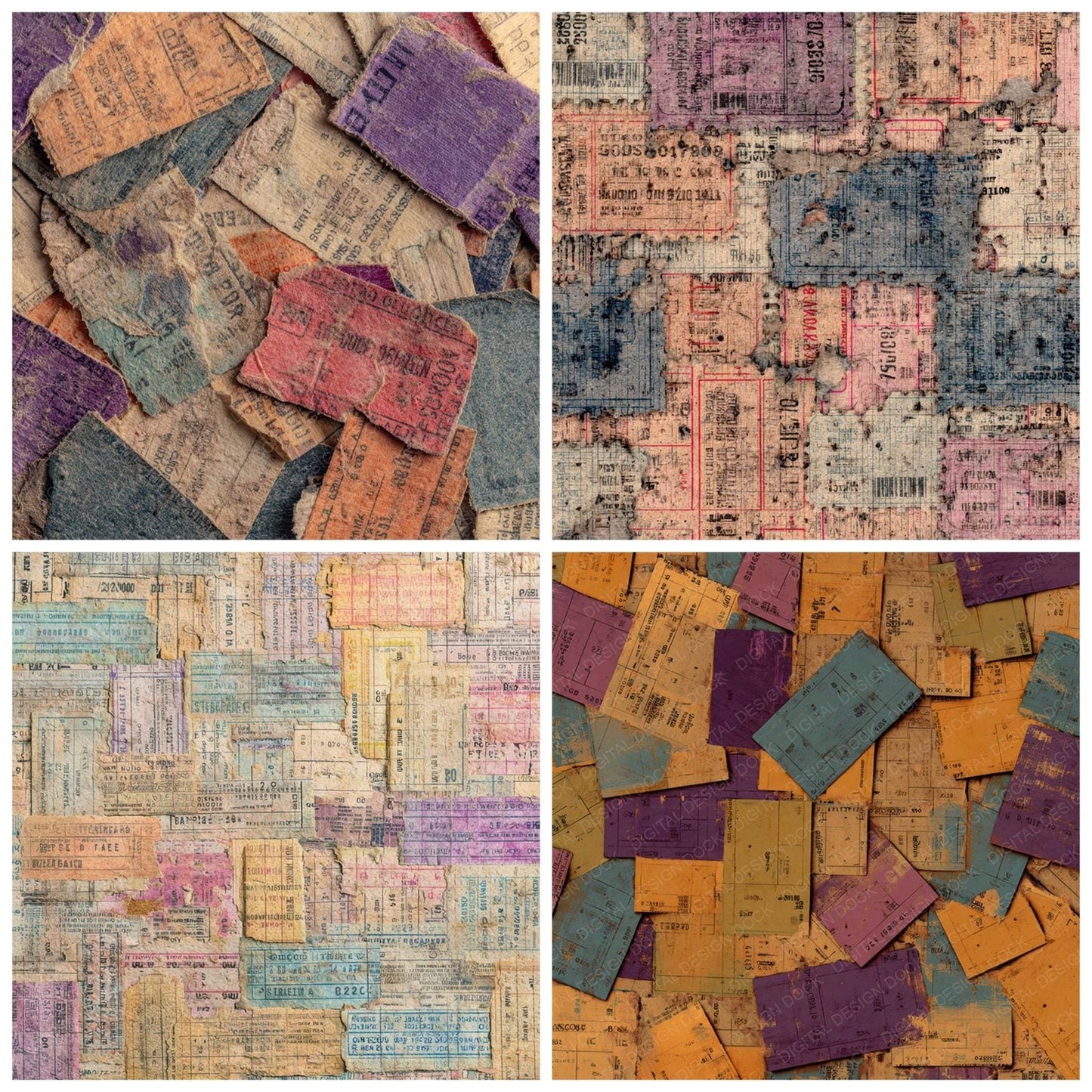 Concert Ticket Layers Digital Paper Pack (DDD008191)