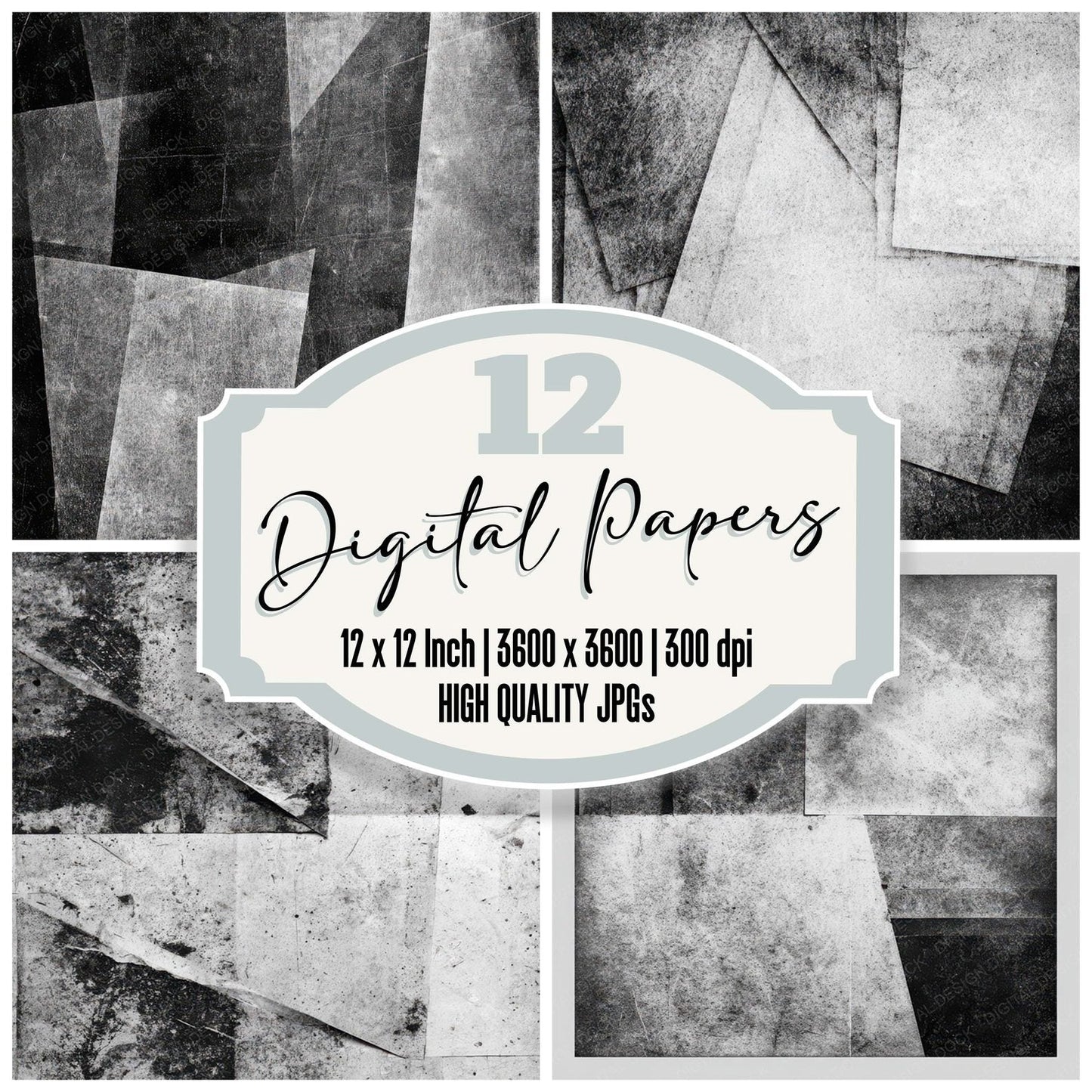Photocopy Texture Stack Digital Paper Pack (DDD008200)