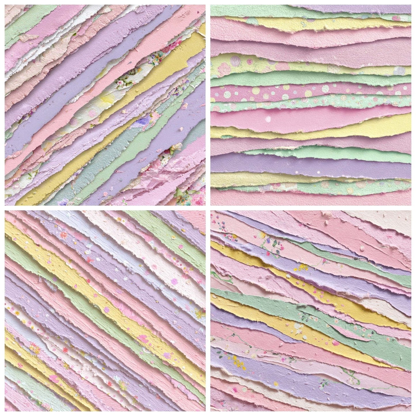 Scrapbook Paper Strips Digital Paper Pack (DDD008203)