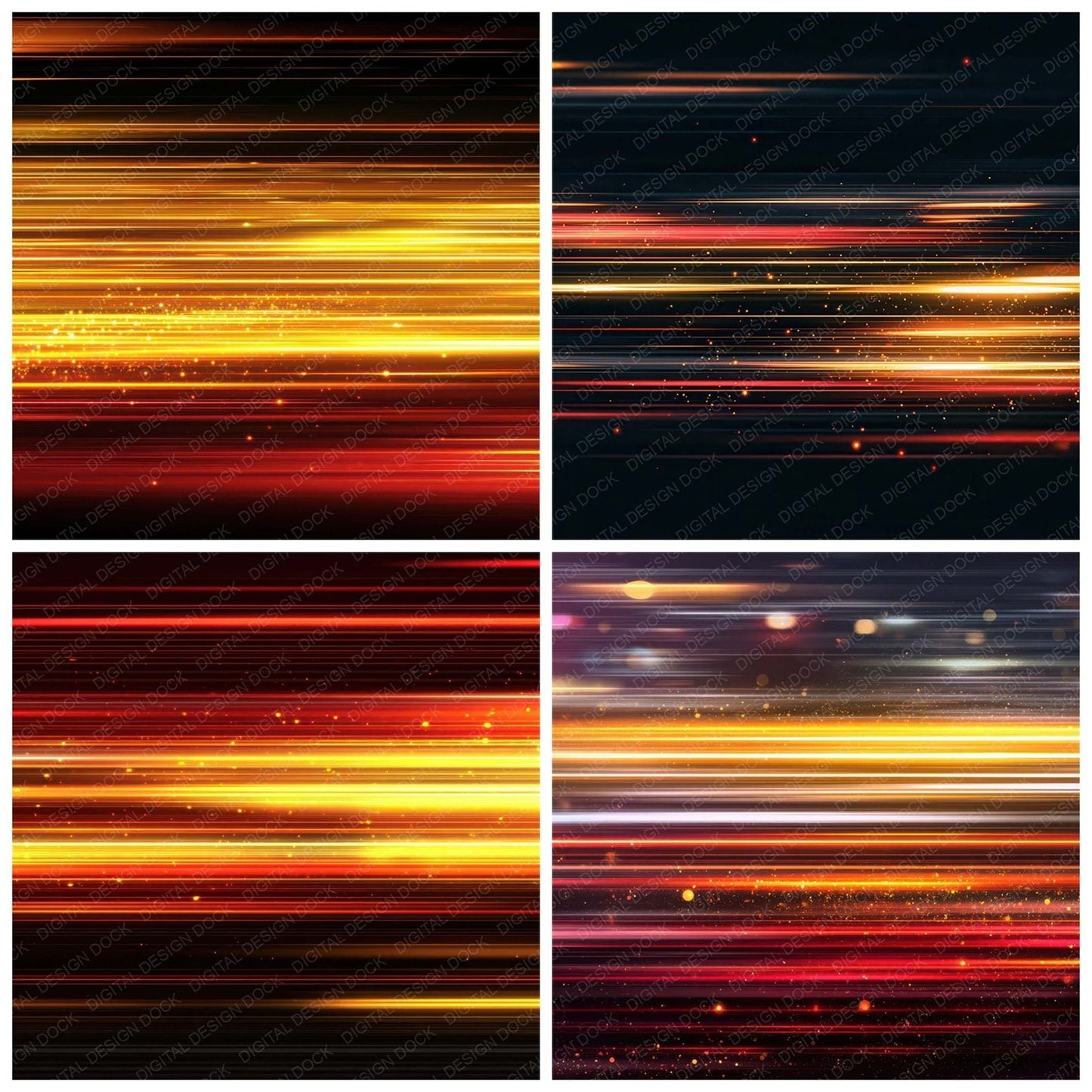 City Light Trails Digital Paper Pack (DDD008328)