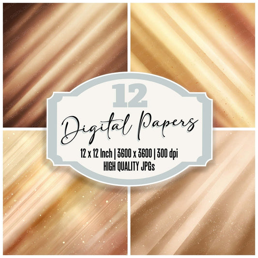 Golden Light Beams Digital Paper Pack (DDD008330)