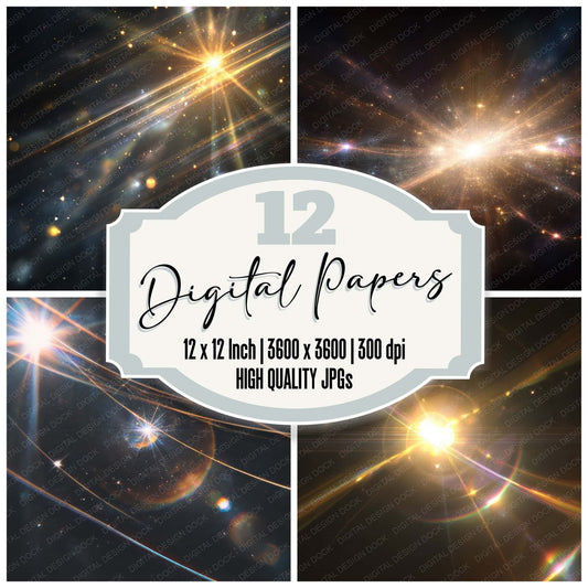 Lens Flare Lights Digital Paper Pack (DDD008331)
