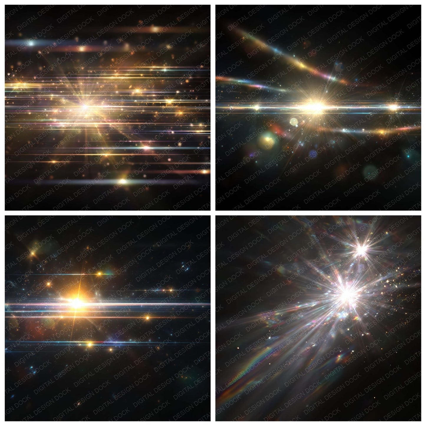 Lens Flare Lights Digital Paper Pack (DDD008331)